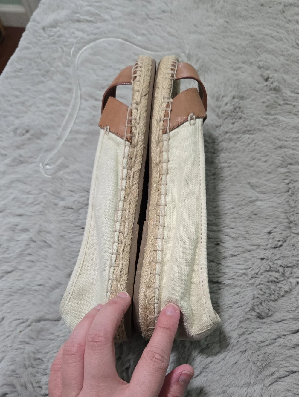 Tommy Bahama Veranda espadrille flats real leather size 8